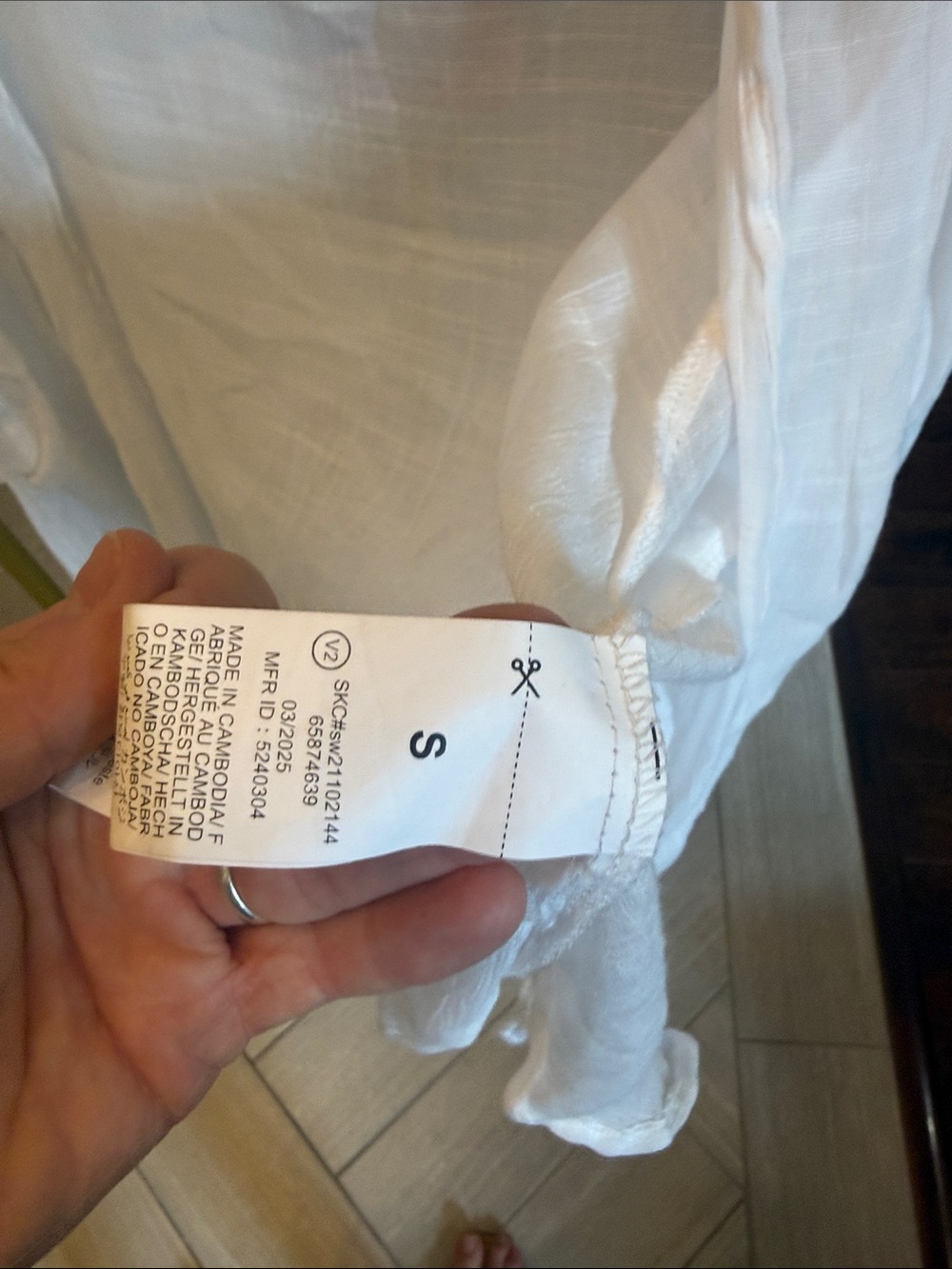 2 Lightweight White Sheer Button-Up & Open Front Cover-Up - Picture 2 of 2